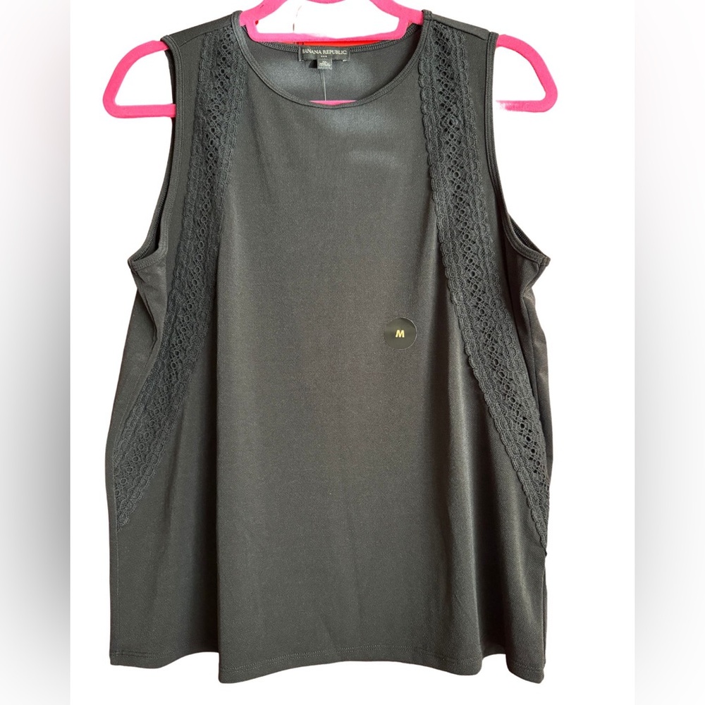 Banana Republic Factory Lace-detail Shell Top (Women’s M)